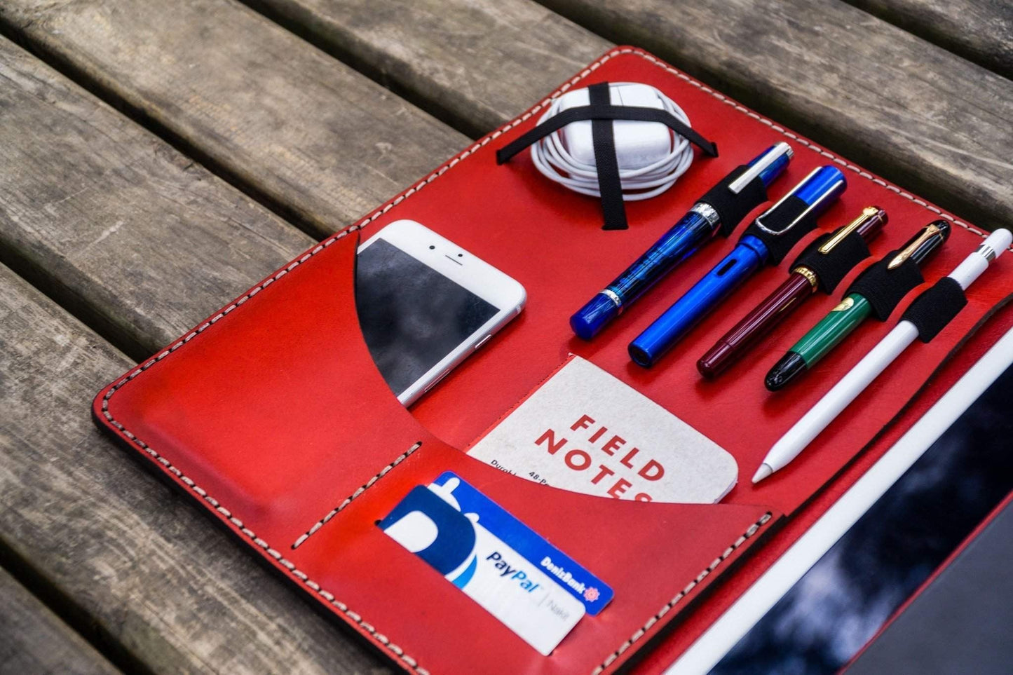 Leuchtturm1917 A4 - A4+ Leather Cover Portfolio - Red