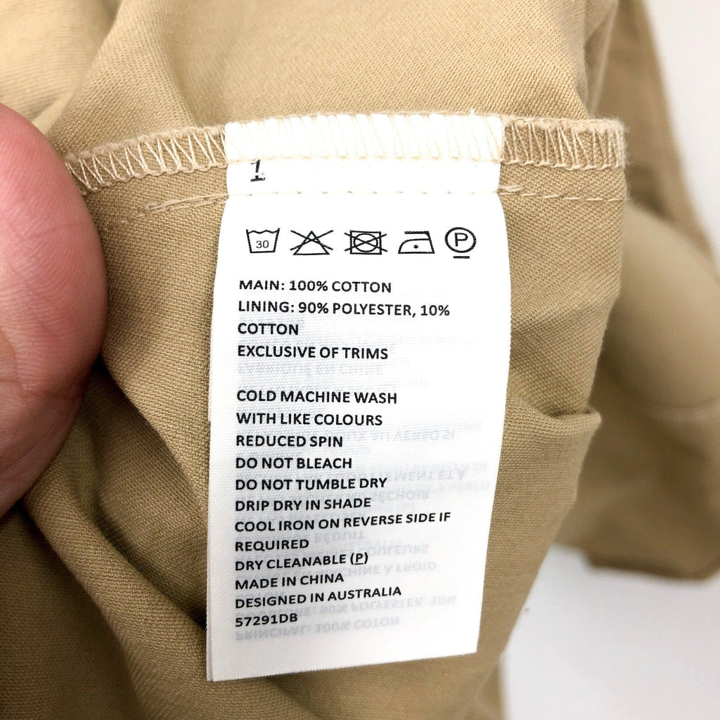 BARDOT Womens Lee Halter Utility Dress Beige MEDIUM US 6