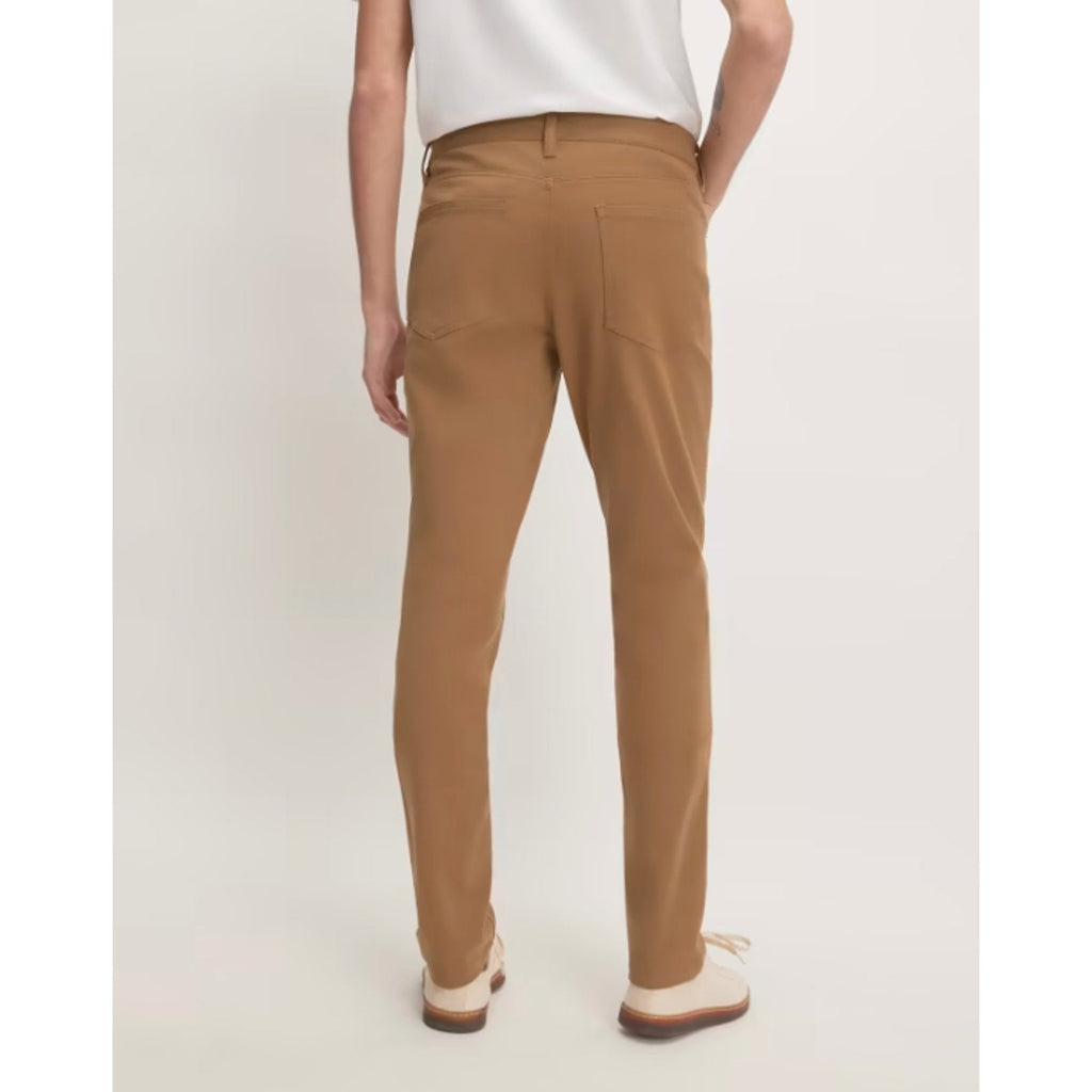 EVERLANE Men's Performance Pants 33x34 Brown Slim Fit Uniform 5-Pocket NWT