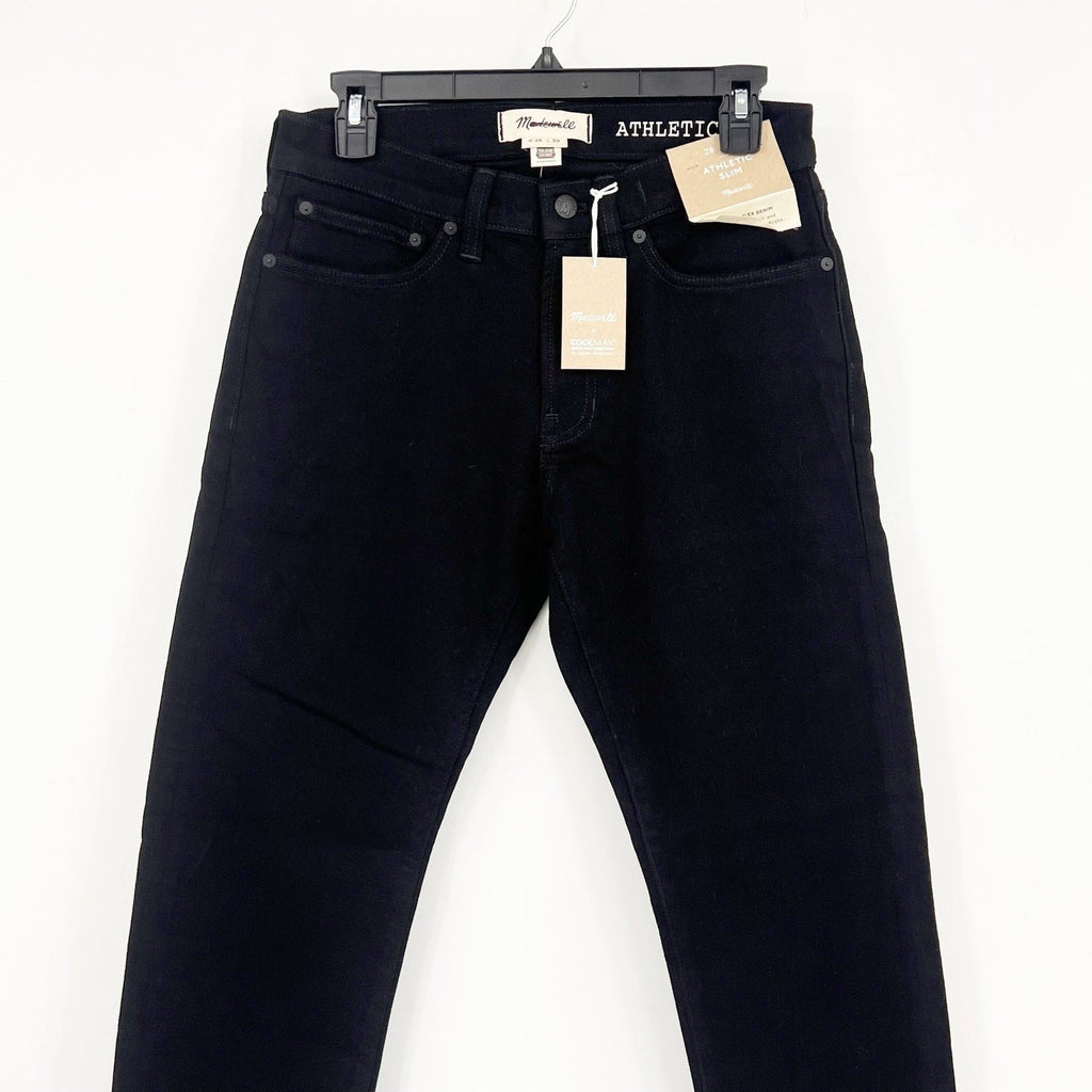 MADEWELL Men's Athletic Slim Jean 28x30 Black Bainhart Wash ND478 COOLMAX NWT