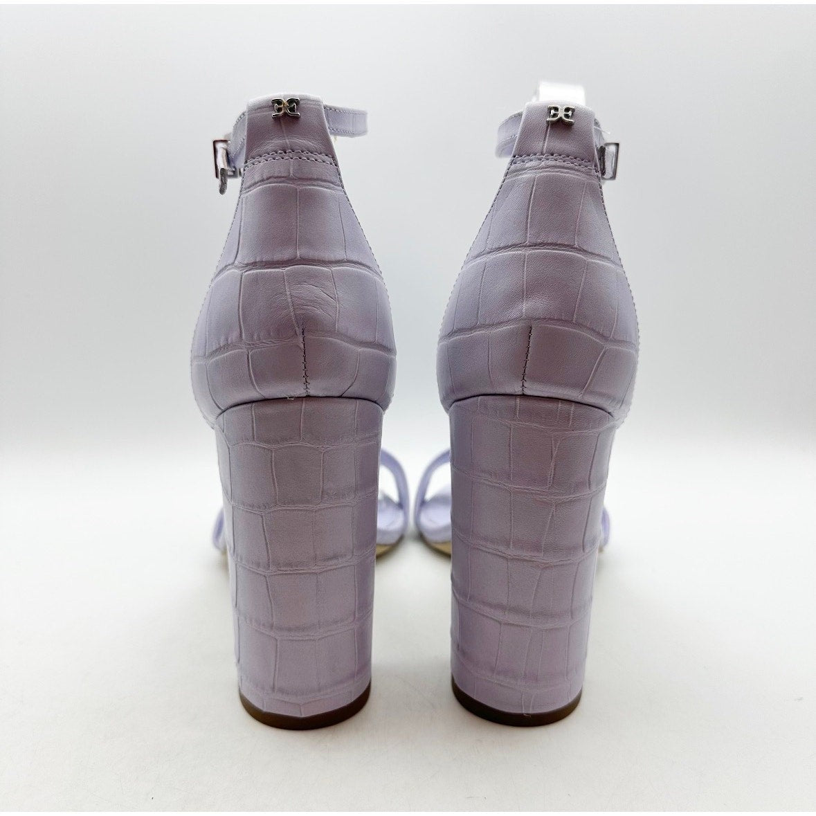 SAM EDELMAN Womens Yaro Dress Sandals Size 10M Purple Leather Heel NWOB