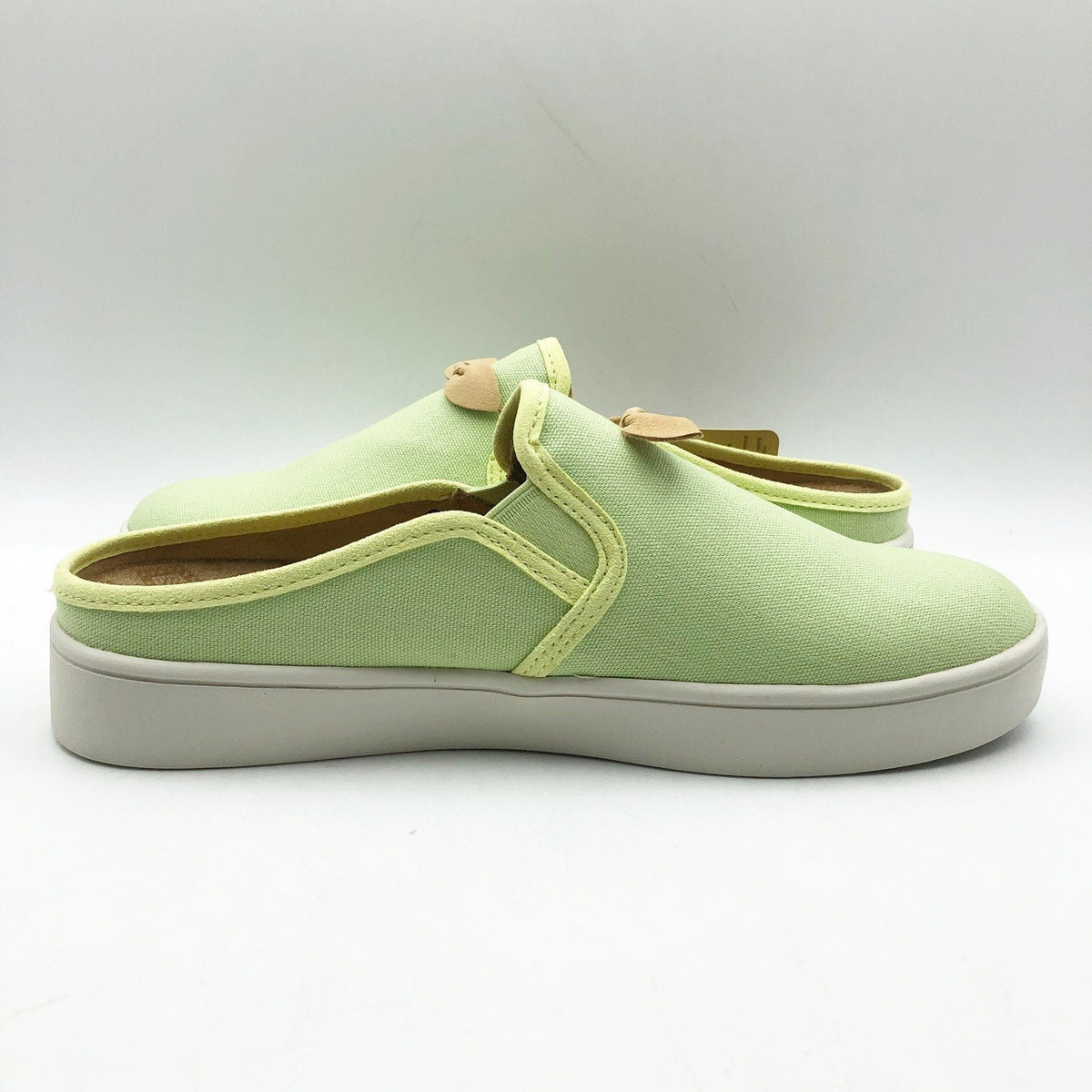 Spenco Womens Audrey Casual Slides Size 7.5 Green Slip On Sneaker Mules NIB