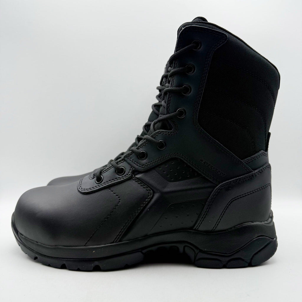 Battle Ops Mens 8” CT Tactical Duty Boot Size 9 Black Leather Waterproof NIB