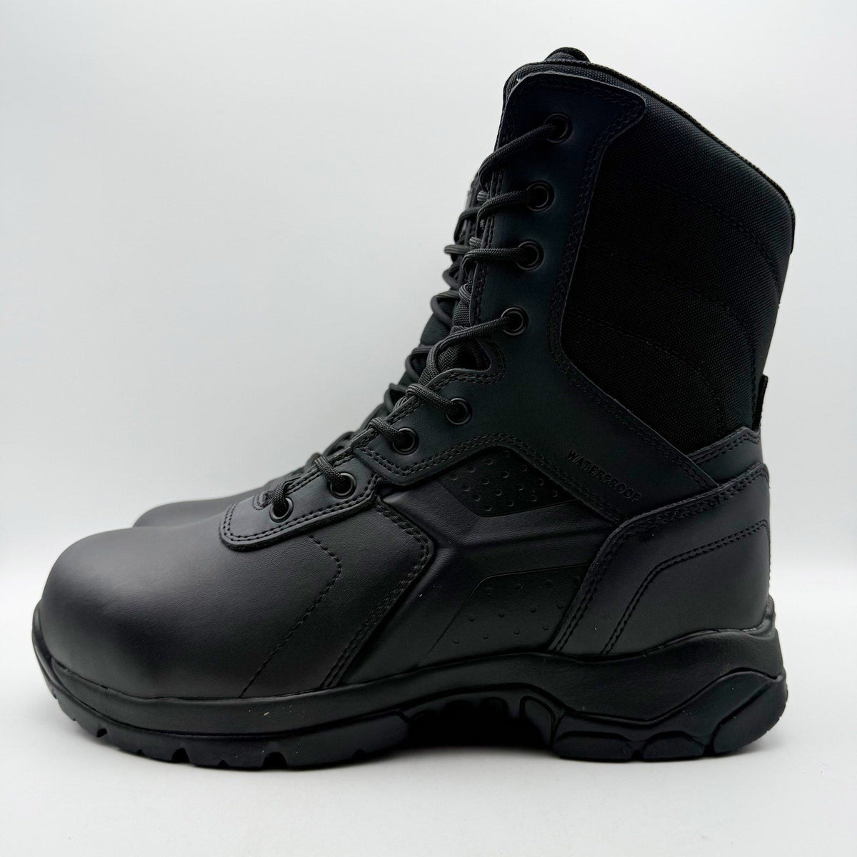 Battle Ops Mens 8” CT Tactical Duty Boot Size 9 Black Leather Waterproof NIB