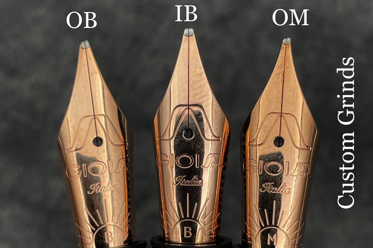 Gioia Alleria Crepuscolo Fountain Pen Gold Trim