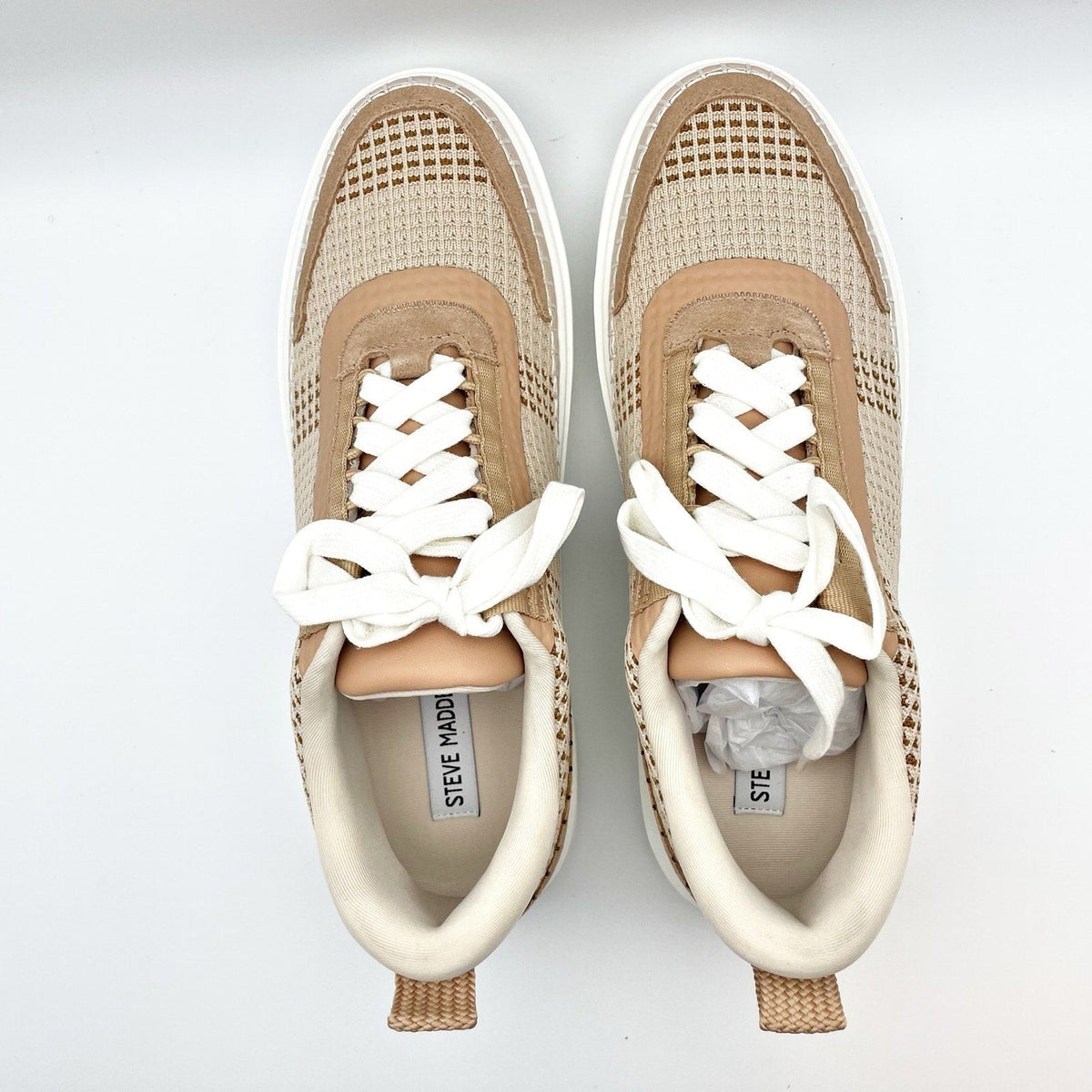 Steve Madden Womens Charlie Casual Sneakers Size 10 M Tan Light Brown NIB