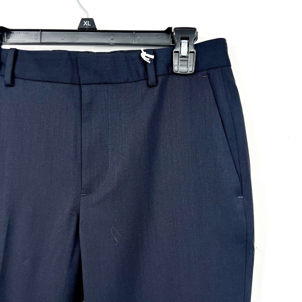 EVERLANE Men's Italian Wool Dress Pants 31x30 Navy Blue Flat Front NWT