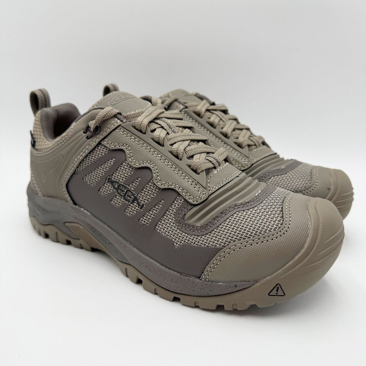 KEEN Utility Mens Reno KBF Work Shoes Size 7.5 Wide Grey Waterproof Soft Toe NIB