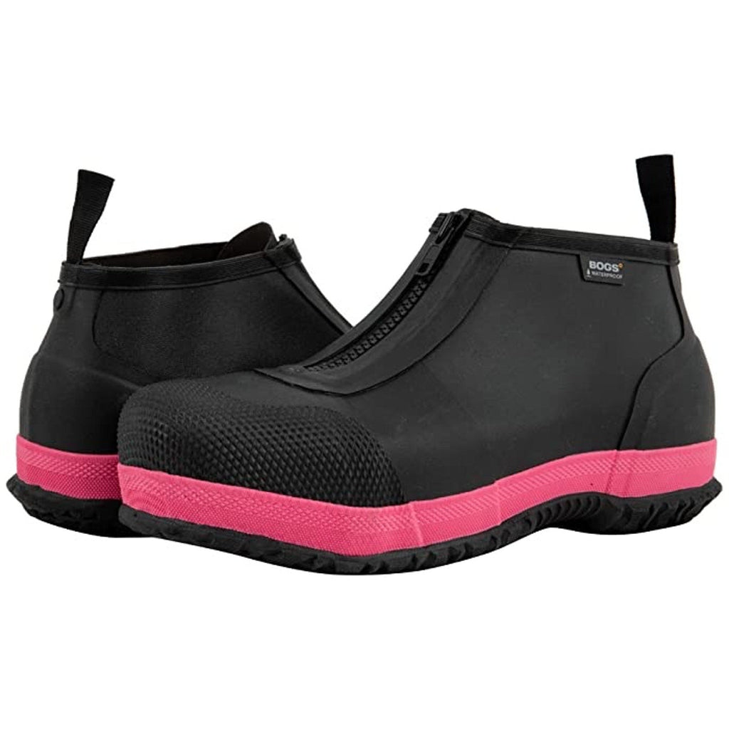 Bogs Overshoe Zip Work Shoes MENS 7 WOMENS 9 Black Composite Toe Waterproof NIB