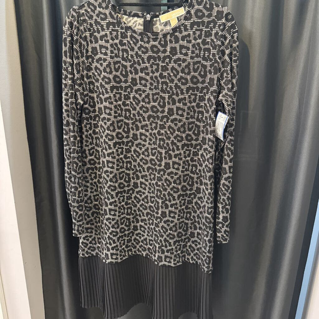 Michael Kors Leopard Print/Pleated DRESSES Medium
