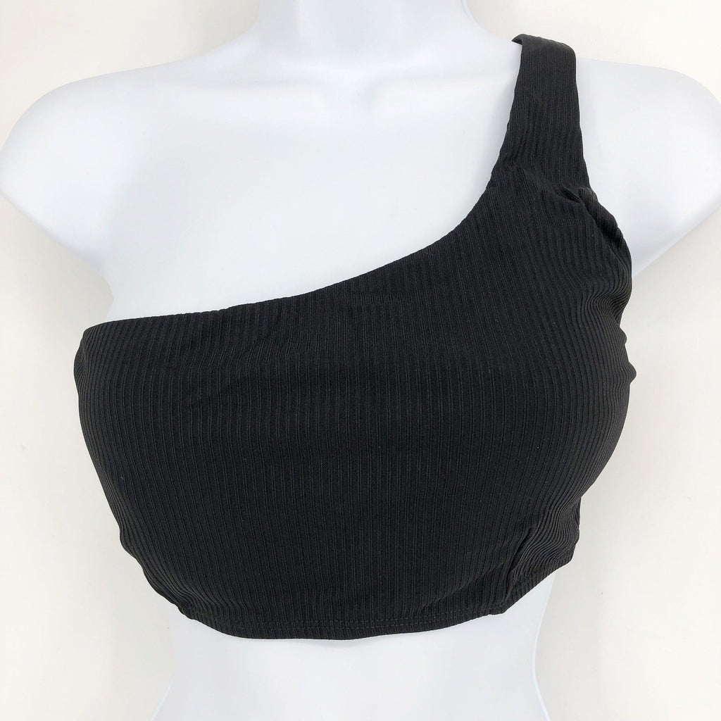 ANDIE SWIM Women's The Wynwood Ribbed Bikini Top XL Black
