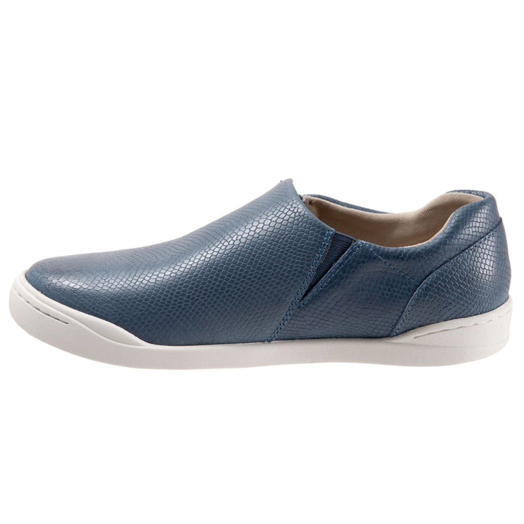 SoftWalk Womens Arezzo Casual Sneakers Size 10.5 M Blue Snake Leather NIB