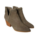 Dolce Vita Womens Dylan Ankle Booties Size 7.5 Green Textured Heel Suede NWOB