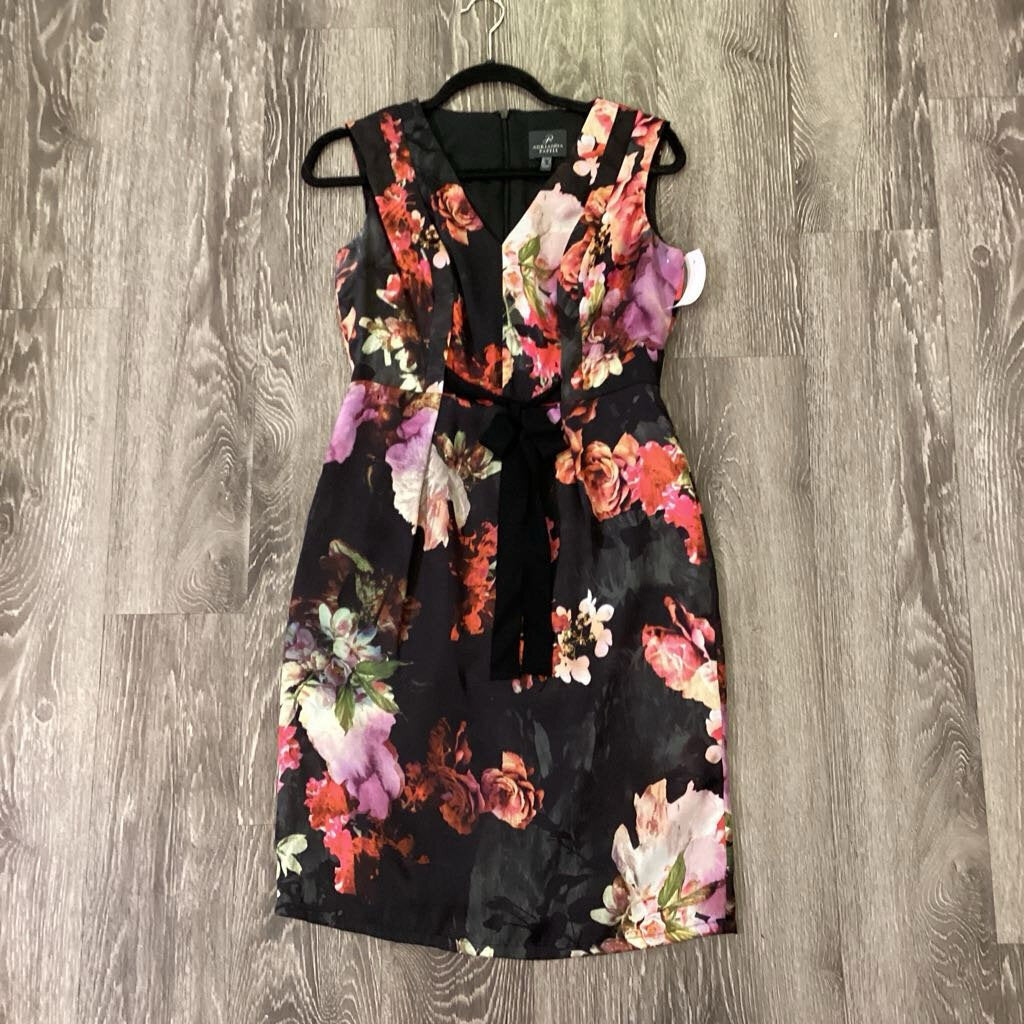 Adrianna Papell Floral Sleeveless w Tie DRESSES 2