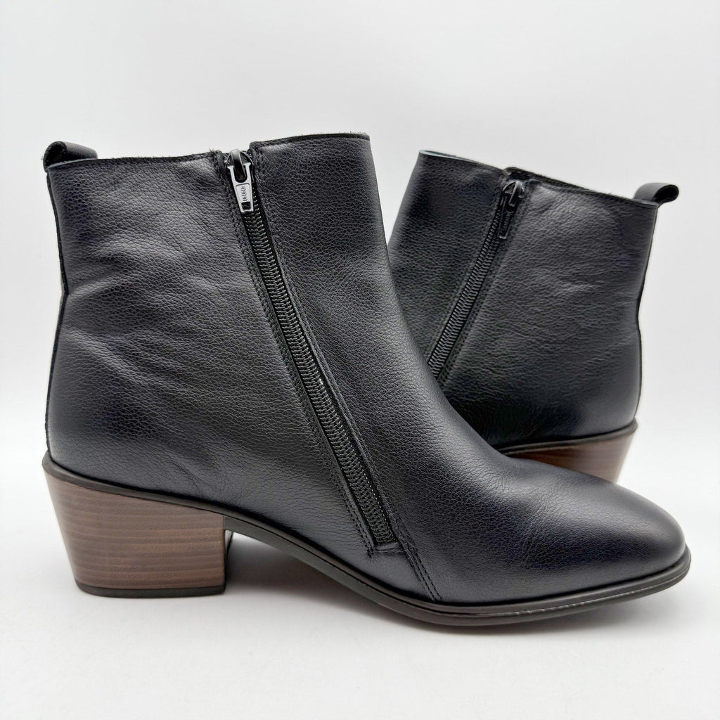 Naot Womens Ethic Ankle Boots EU 38 US 7 Black Leather NIB