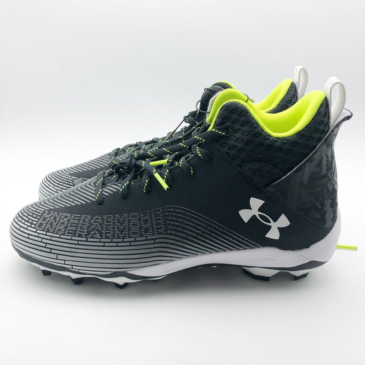 Under Armour Men's Highlight Hammer MC 2.0 Football Cleats Size 12 Black NWOB