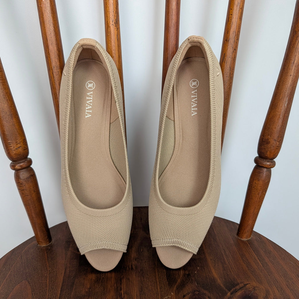 Vivaia Tamia Peep Toe Wedges - EU 38.5/US 7.5