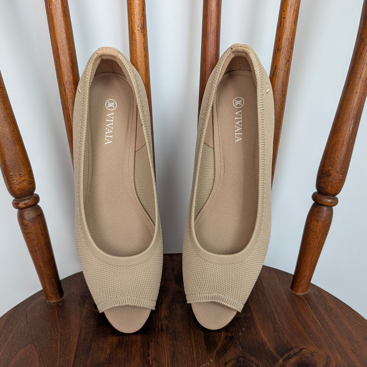 Vivaia Tamia Peep Toe Wedges - EU 38.5/US 7.5