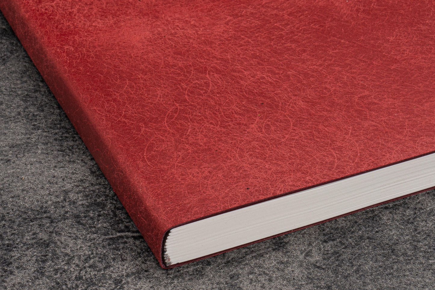 Leather Notebook - Tomoe River Paper - A5 - Carmine Red