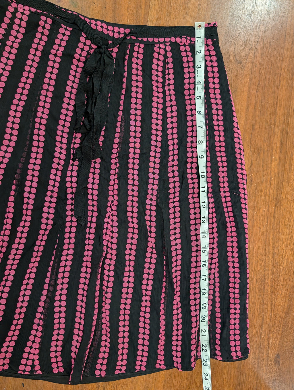 Vintage Silk Polkadot Skirt - 12