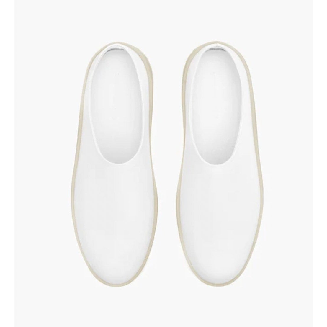 Wolf & Shepherd Mens 7.5 Womens 9 Cruise Mule Slip On Shoes White Vanilla NIB