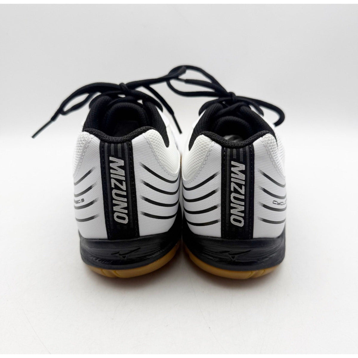 MIZUNO Womens Cyclone Speed 3 Volleyball Shoes Size 11 White Black Lace Up NIB