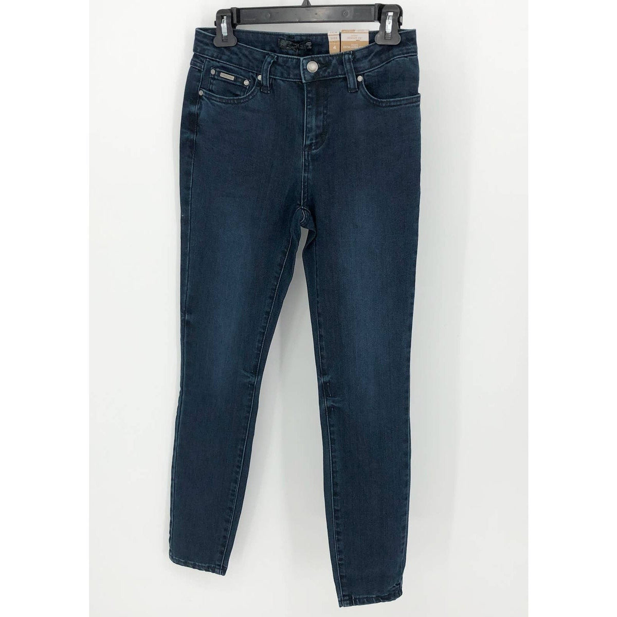 Prana Womens Sienna Skinny Jeans 27x28 US 4 Deep Blue Stretch Denim Mid Rise NWT