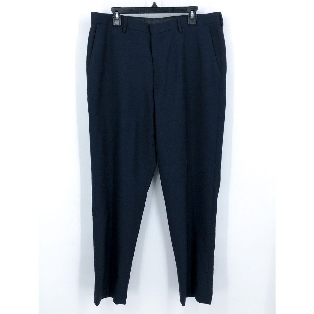 J.CREW Mens Crosby Classic-Fit Suit Pants 36x34 Navy Blue Italian Wool BM135 NWT