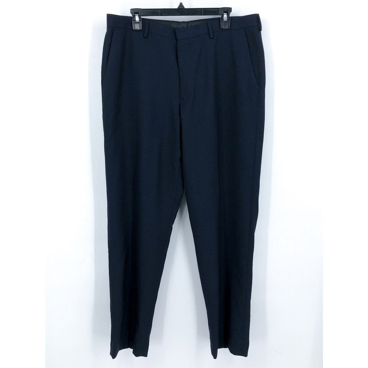 J.CREW Mens Crosby Classic-Fit Suit Pants 36x34 Navy Blue Italian Wool BM135 NWT