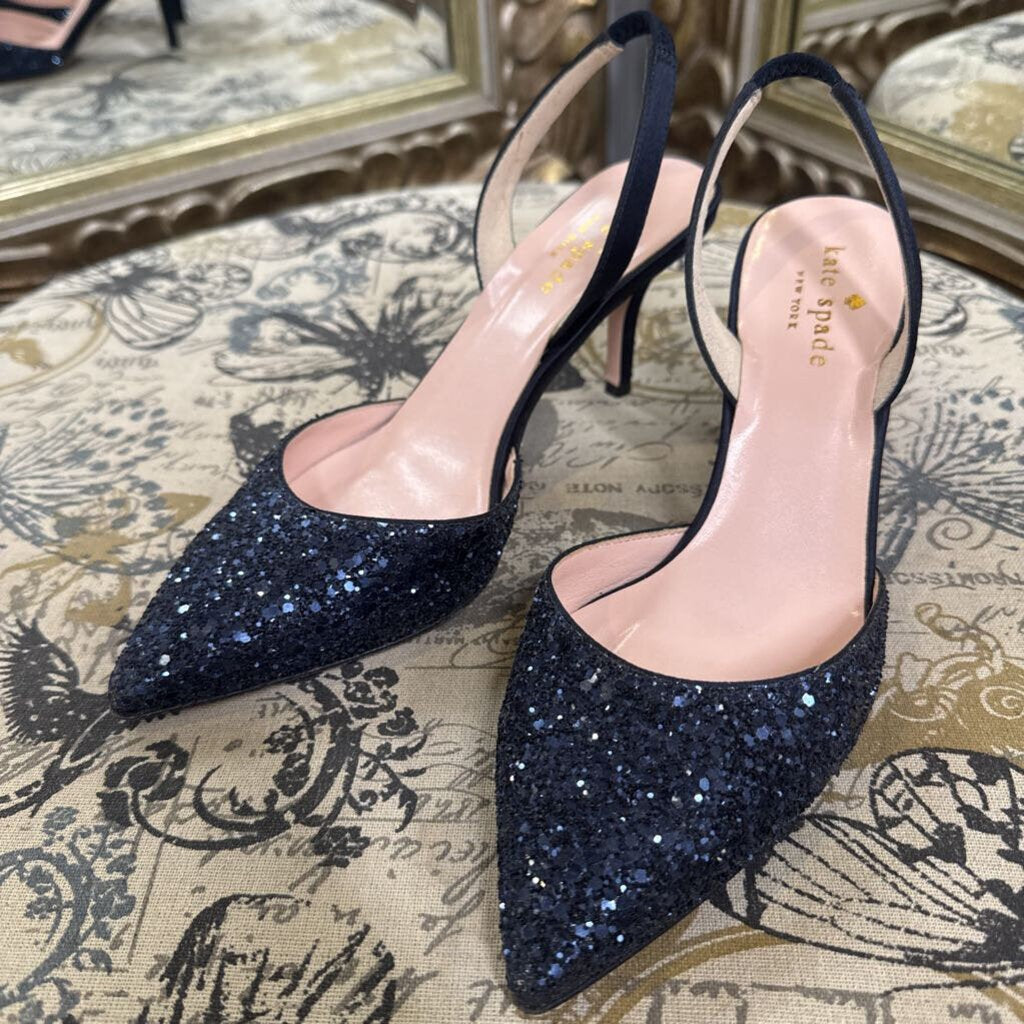 Kate Spade Glitter Slingback SHOES 6