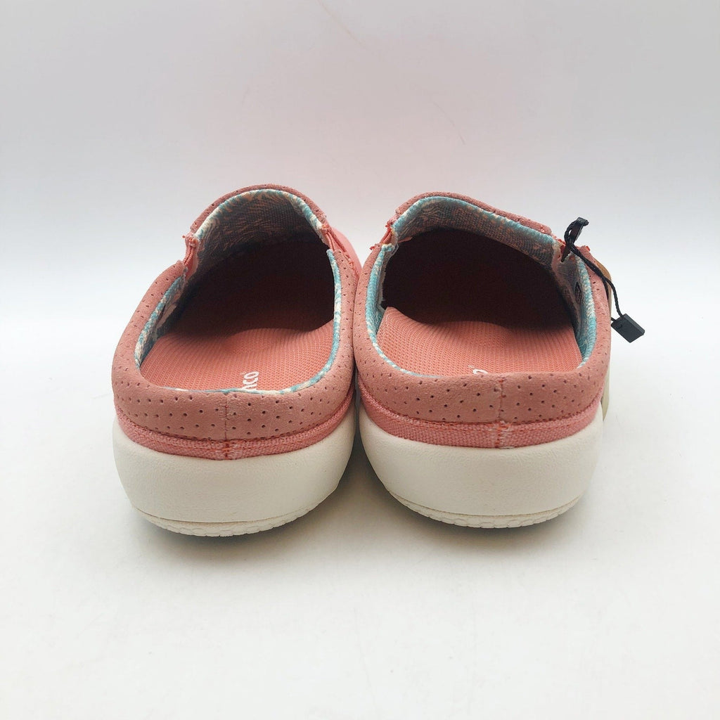 Spenco Womens SIESTA NUEVO Casual Slides Size 7.5 Pink Canvas Slip On Shoes NIB