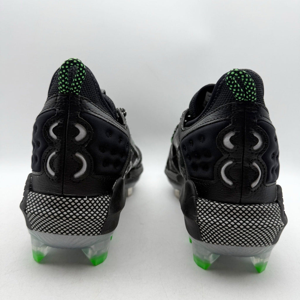 Under Armour Mens Harper 8 Low ST Metal Baseball Cleats Size 12 Black Green NWOB