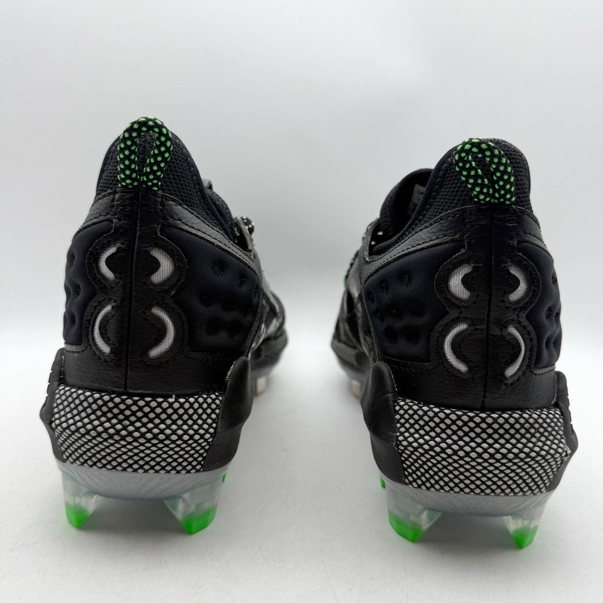 Under Armour Mens Harper 8 Low ST Metal Baseball Cleats Size 12 Black Green NWOB