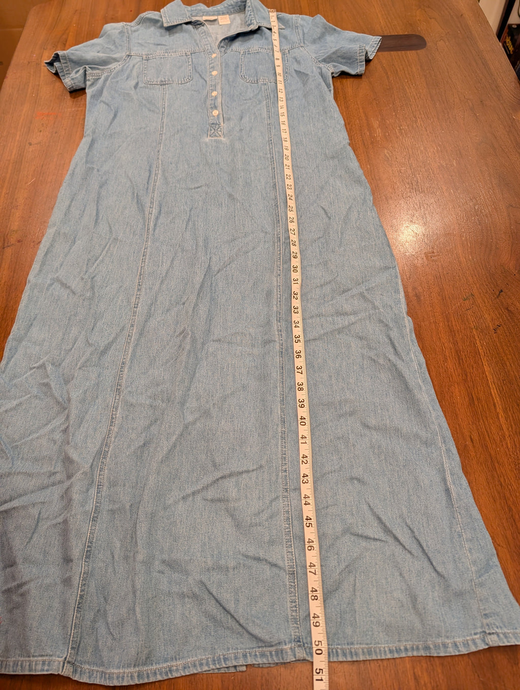 Vintage Cherokee Denim Maxi Shirt Dress - L
