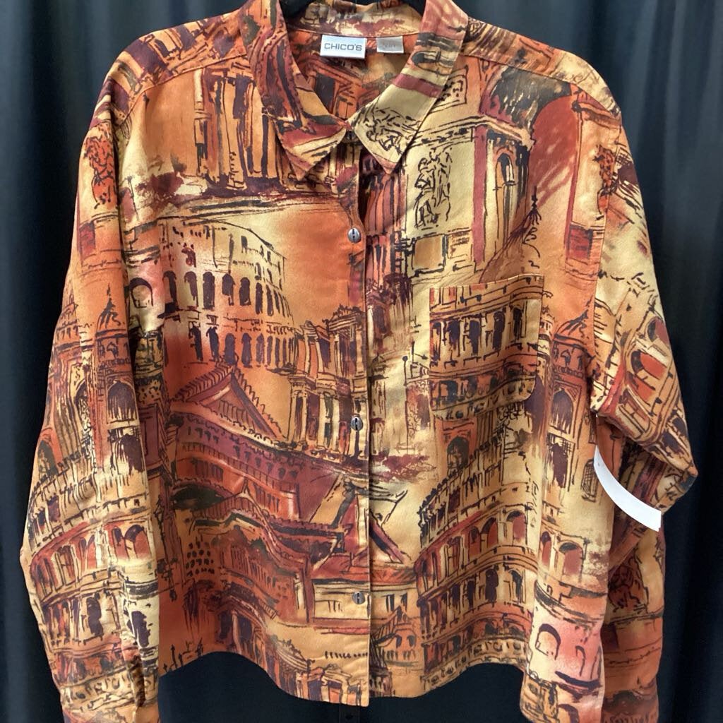 Chicos Suede Like Print TOPS 3