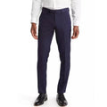 SOUL OF LONDON Men's Slim Fit Suit Dress Pants Size 40R Navy Blue Flat Front NWT