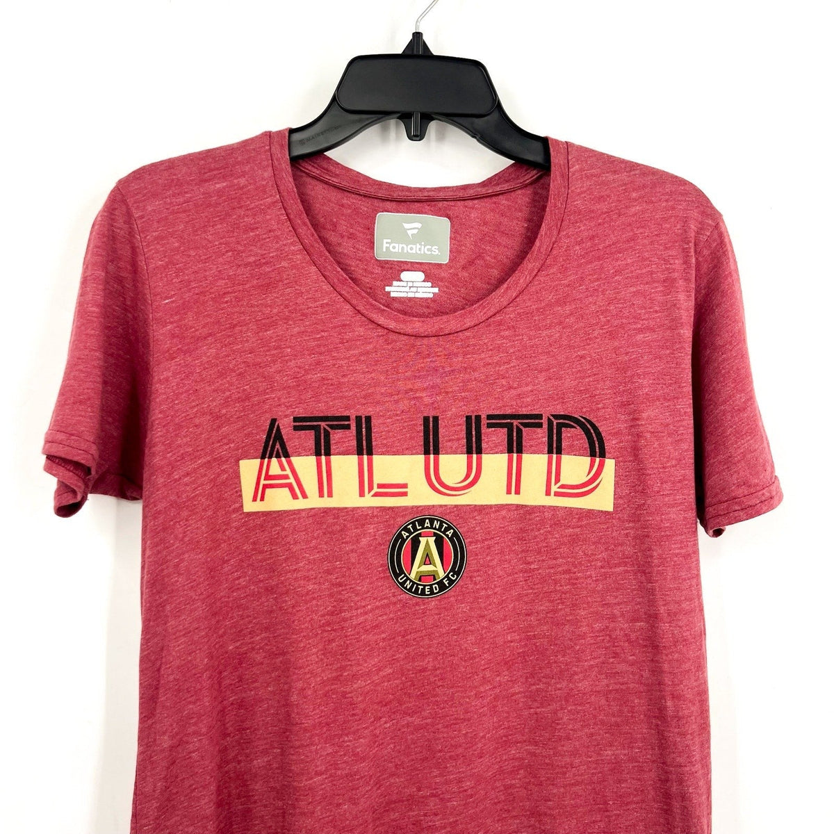 FANATICS Womens Atlanta United FC Graphic Tee Small Dark Red SS NWOT