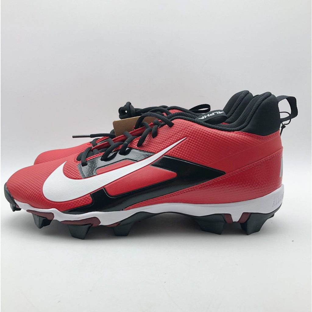 Nike Men's Alpha Menace 4 Shark Football Cleats Size 11.5 Red White NWOB