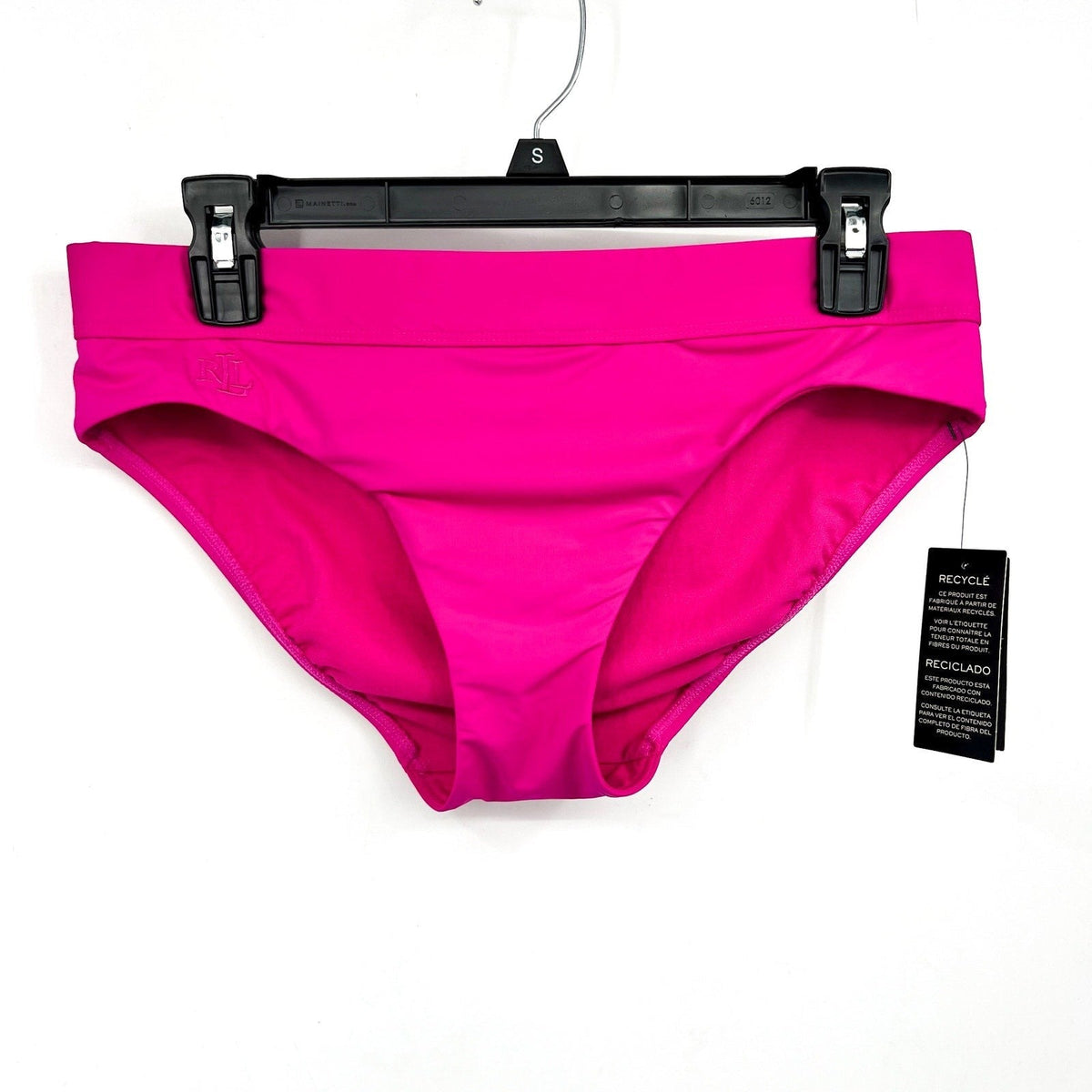 LAUREN RALPH LAUREN Classic Band Hipster Bikini Bottom Size 6 Freesia Pink NWT