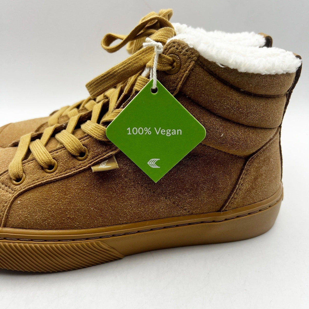 Cariuma Women's OCA Therma High Suede Boots Size 7 Tan Caramel Shearling NIB