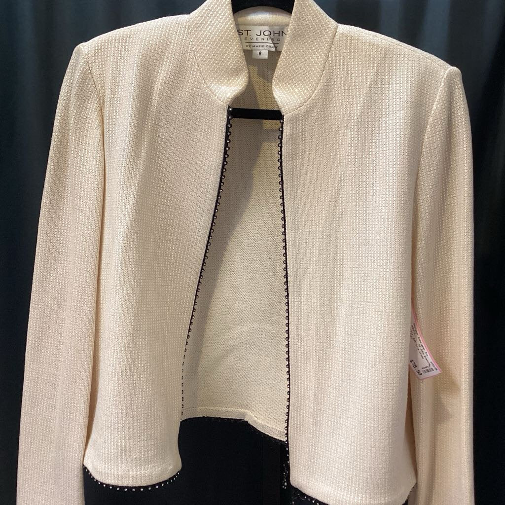 St John Evening Sparkle, Blk trim JACKETS 6