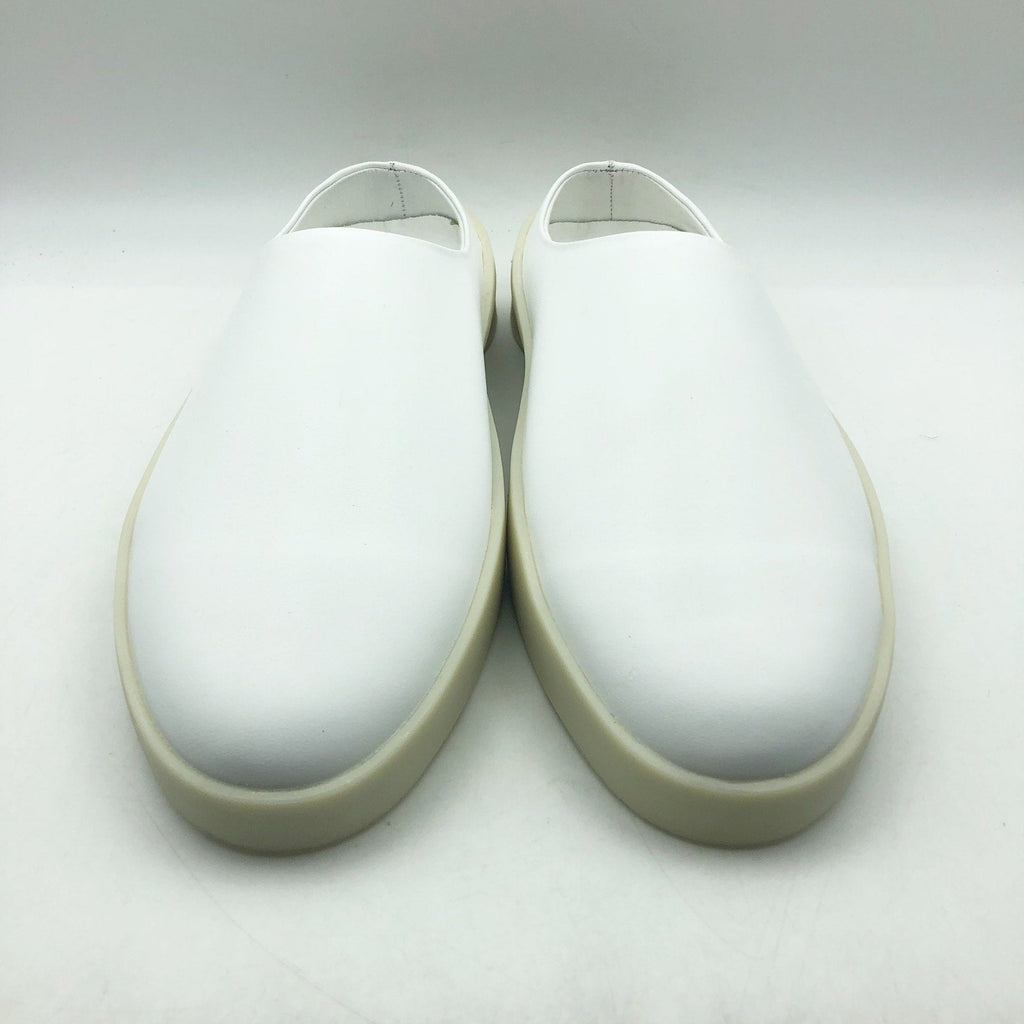 Wolf & Shepherd Mens 7.5 Womens 9 Cruise Mule Slip On Shoes White Vanilla NIB