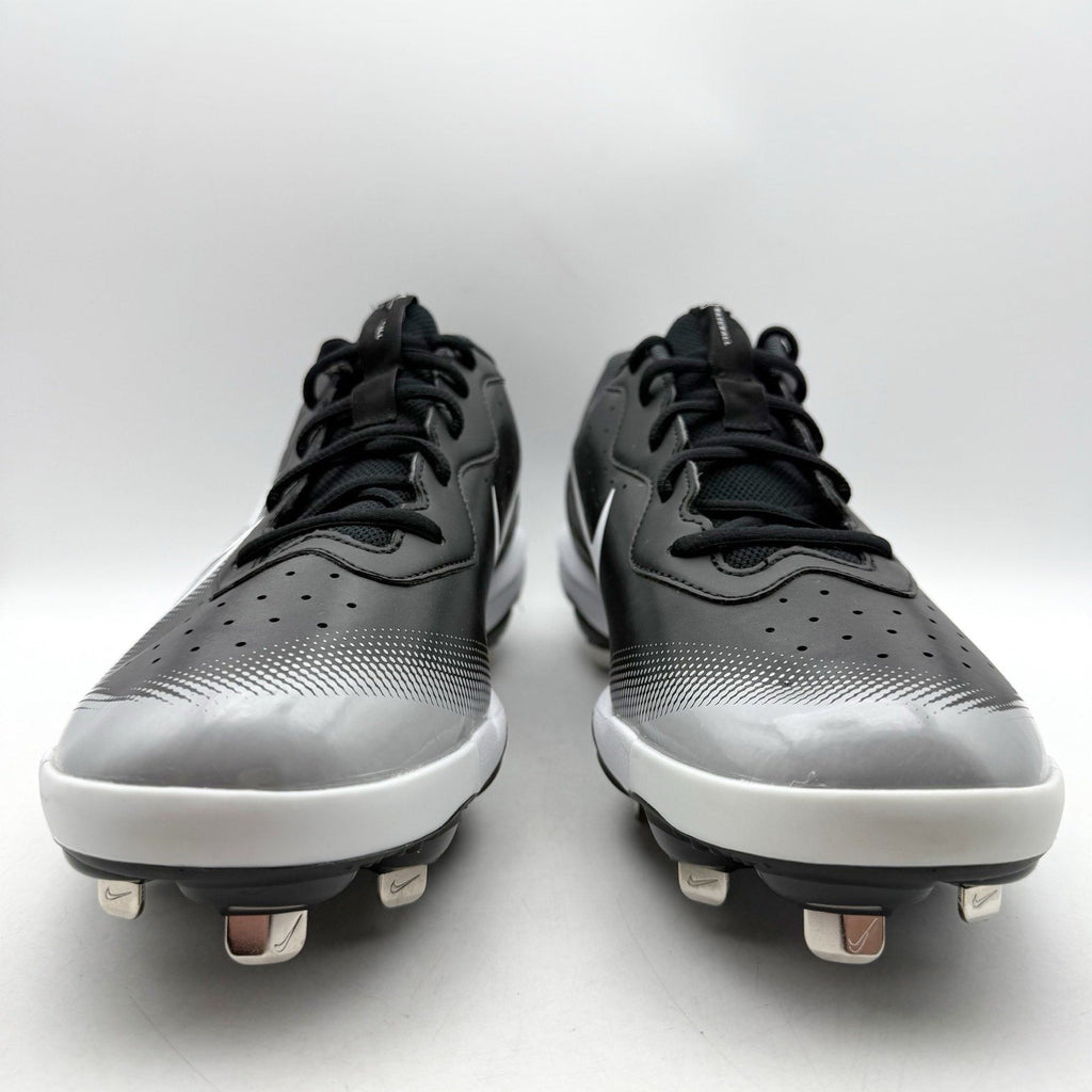 Nike Mens Alpha Huarache Varsity 4 Low Baseball Cleats Size 14 Black Grey NWOB