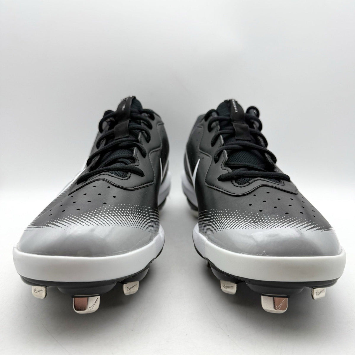 Nike Mens Alpha Huarache Varsity 4 Low Baseball Cleats Size 14 Black Grey NWOB