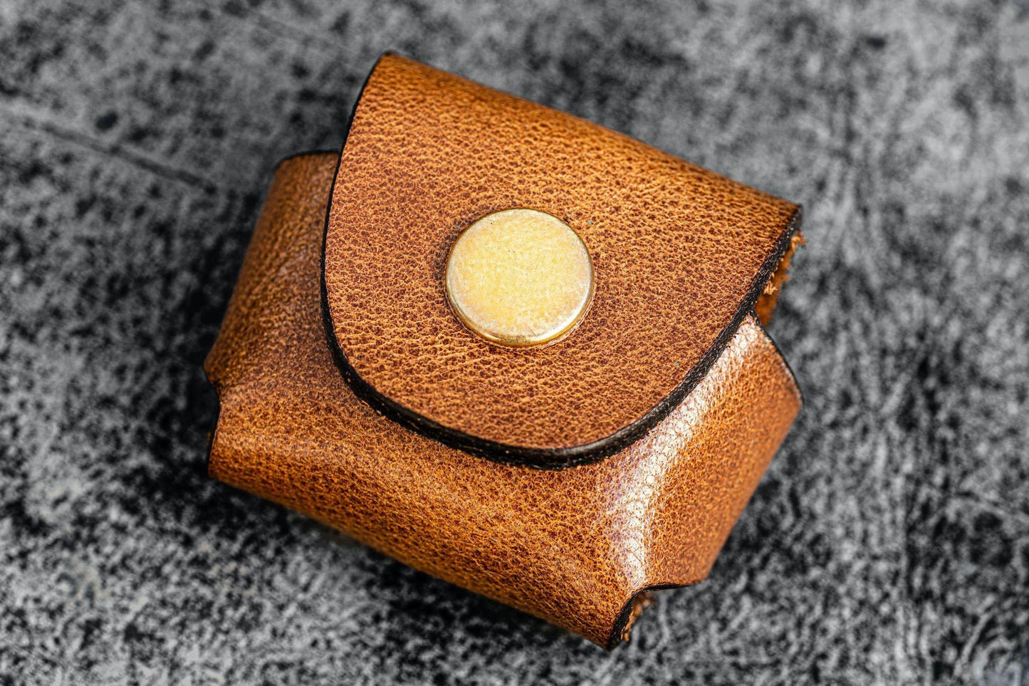 M+R Brass Pencil Sharpener - With Leather Case