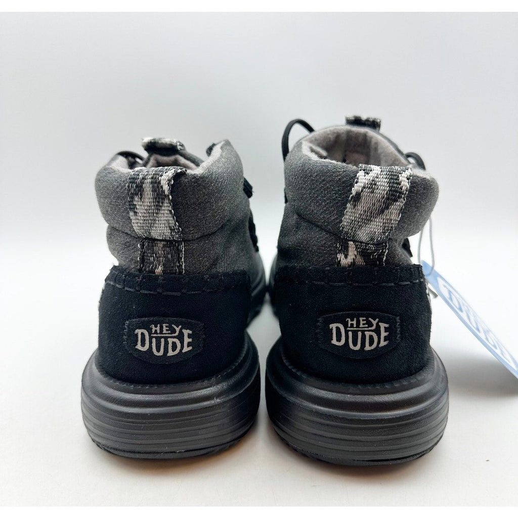 Hey Dude Womens Reyes Ankle Boots Size 8 EU 39 Black Gray NIB