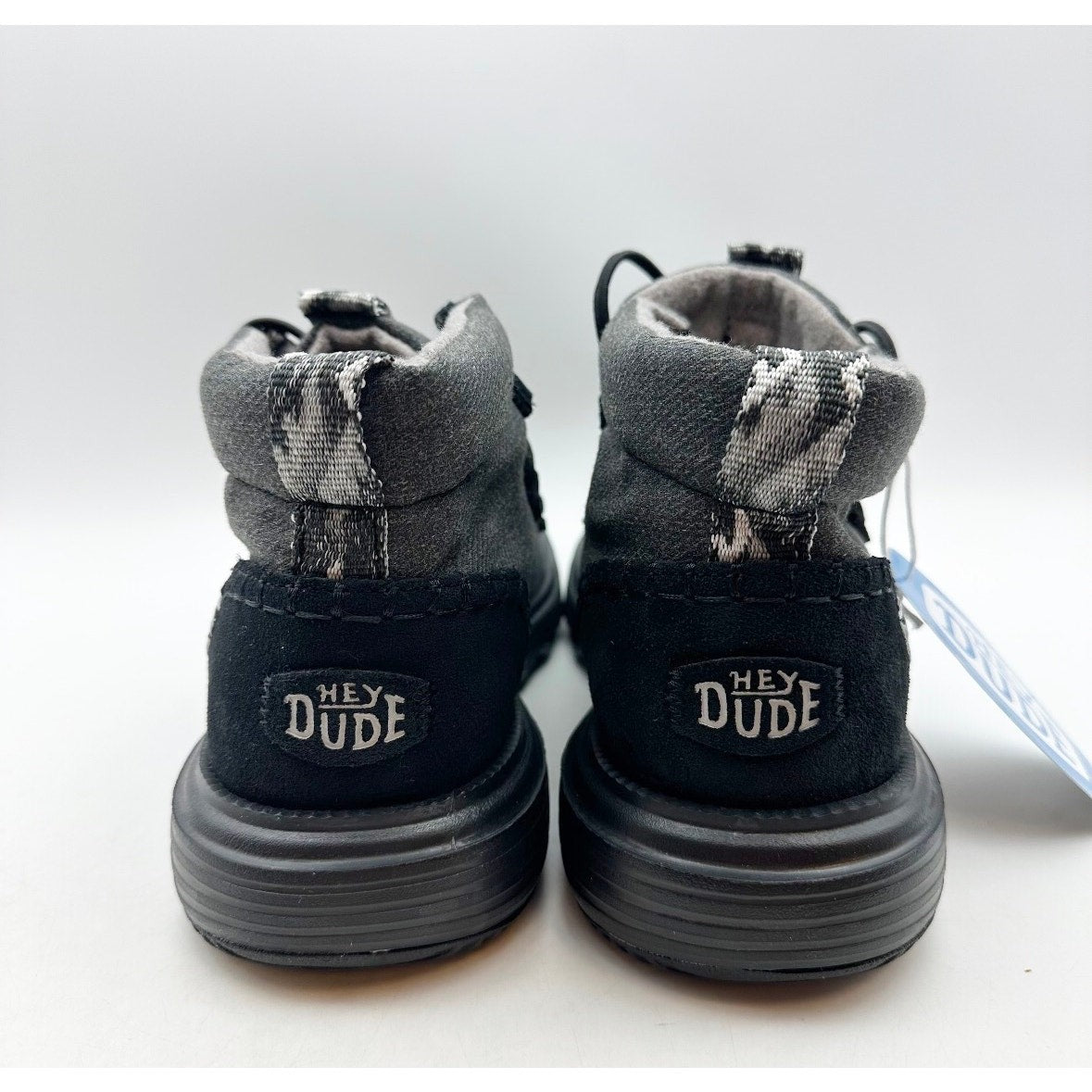 Hey Dude Womens Reyes Ankle Boots Size 8 EU 39 Black Gray NIB