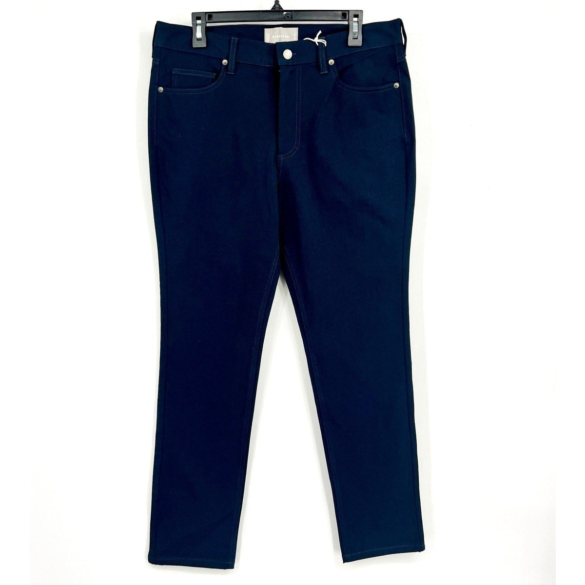 EVERLANE Men's The Performance 5-Pocket Pants 33x30 Navy Blue Stretch Chino NWT