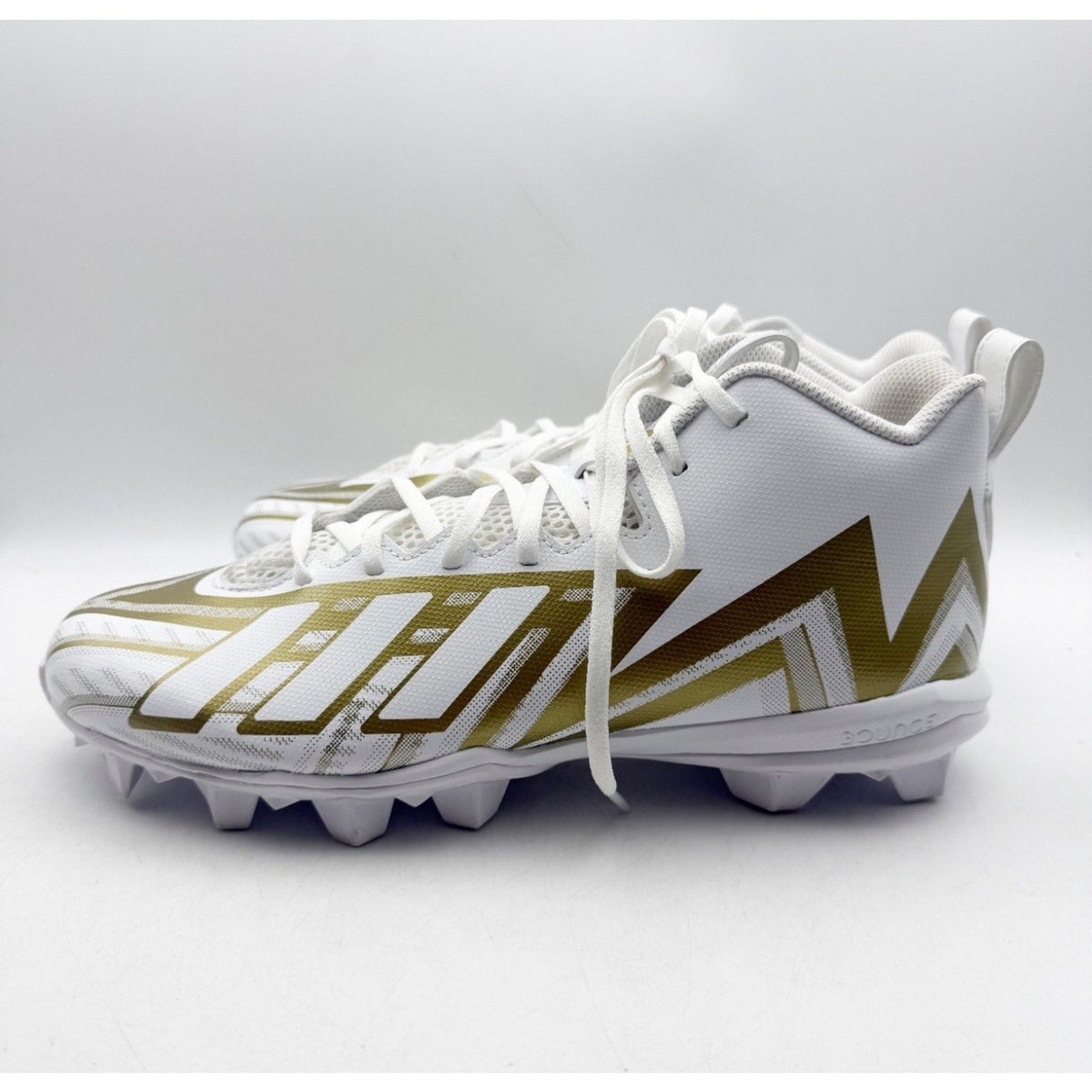 Adidas Mens Freak Spark MD 23 Football Cleats Size 11.5 White Gold Athletic NWOB
