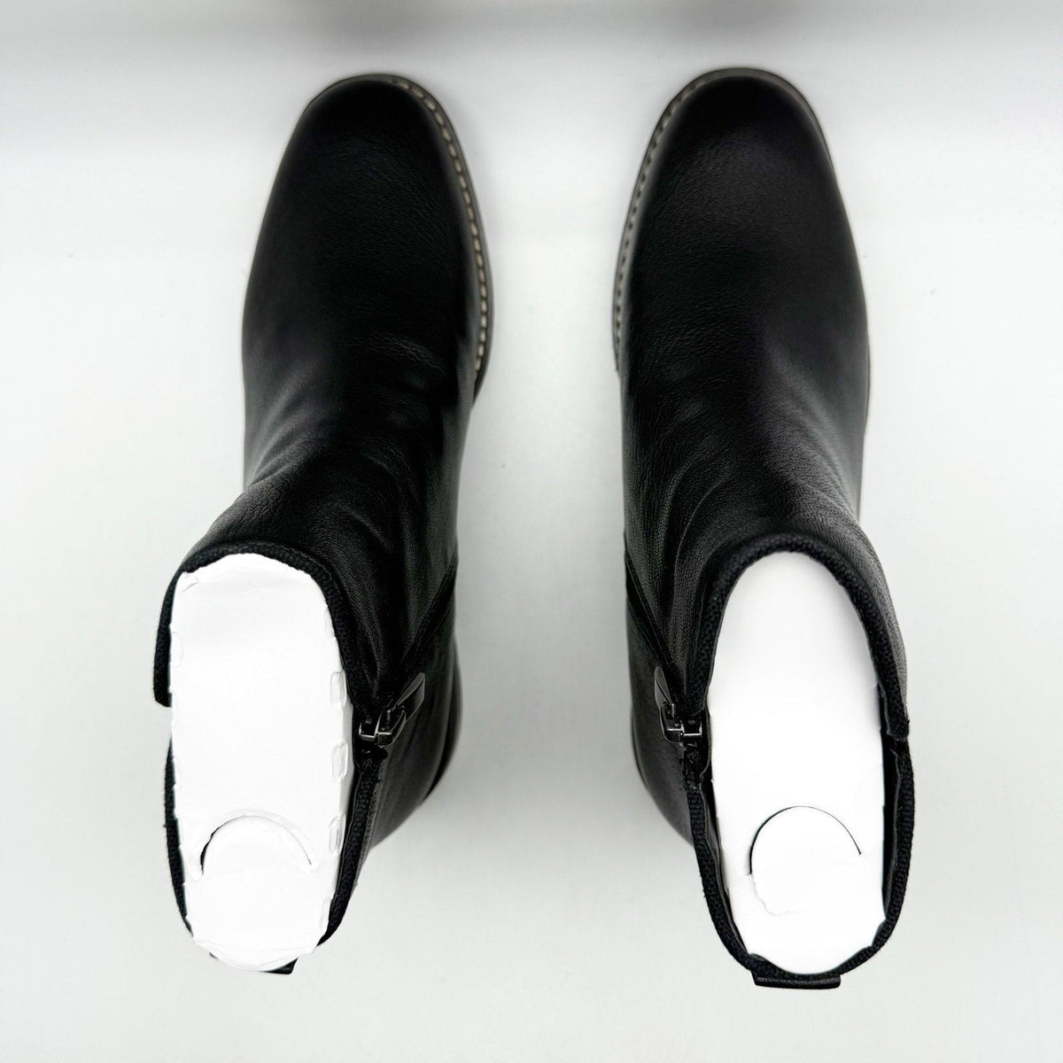 Franco Sarto Womens Marcus Ankle Bootie Size 7 M EU 37 Black Leather Boots NIB